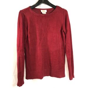 Talbots‎ Burgundy Cable Knit Pullover Sweater Women's Size S Small